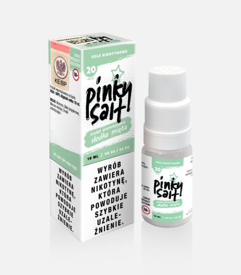 Liquid Pinky Vape Salt - 10ml Słodka mięta 20mg