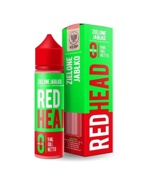 Longfill RedHead 9/60ml - Zielone Jabłko