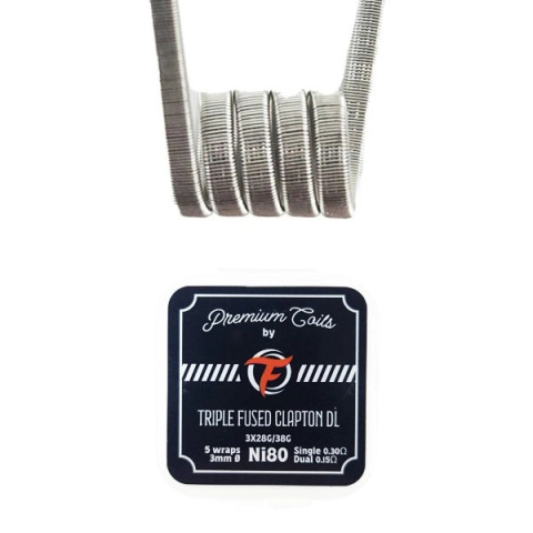 Grzałki Triple Fused Clapton DL Ni80 0.30Ω (10sztuk) - Fumytech