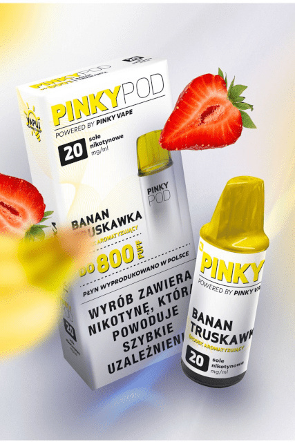 Kartridż Pinky POD - Banan Truskawka