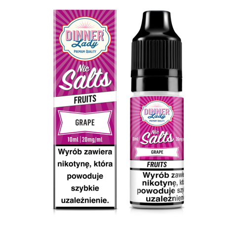 Liquid Dinner Lady Salt 10ml - Grape 20mg