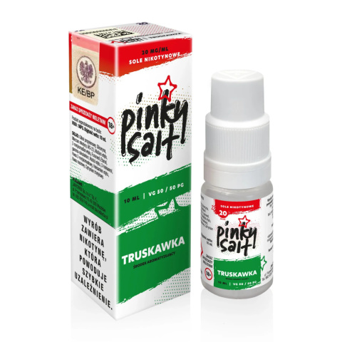 Liquid Pinky Vape Salt - 10ml Truskawka 20mg