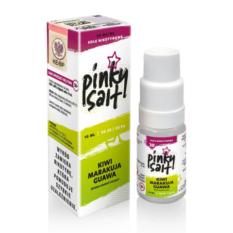 Liquid Pinky Vape Salt - 10ml Kiwi Marakuja Guawa 20mg