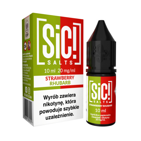 Liquid Sic Salts 10ml Strawberry Rhubarb 20mg