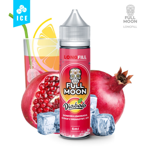 Longfill Full Moon 6/60 ml - Diabolo Grenadine