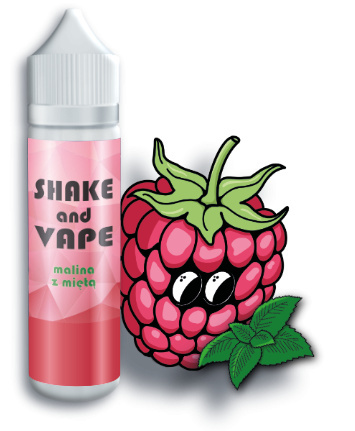 SHAKE AND VAPE 50/60ml - Malina z Miętą