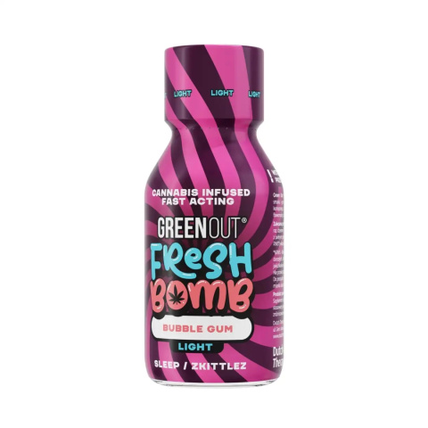 Shot konopny Green Out® Fresh Bomb Bubble Gum - Strong Dutch 100ml