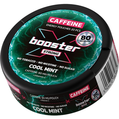 Woreczki kofeinowe X-BOOSTER Cool Mint 80mg