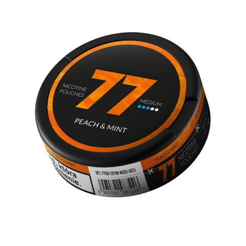 Woreczki nikotynowe 77 Peach & Mint 10.4 mg